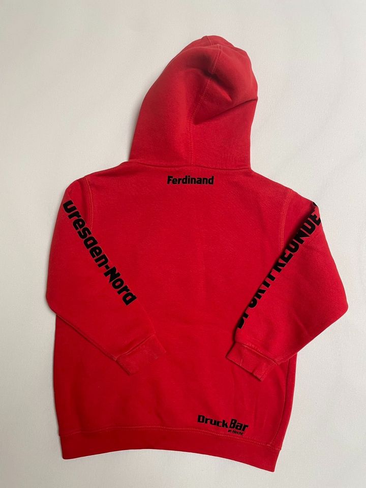 ✨Hoodie Kapuzenpullover Pullover Sportfreunde rot Gr. 122/128✨ in Dresden