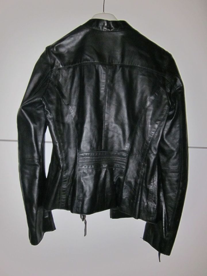 neu Lederjacke schwarz M Gr. 38 Gharani strok Leder in Bruchmühlbach-Miesau