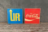 Original Coca Cola + Lift Schild 70er Jahre Düsseldorf - Oberkassel Vorschau