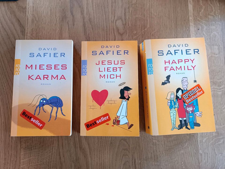 3 Bücher - David Safier - Mieses Karma / Jesus liebt mich/ Happy in Preußisch Oldendorf