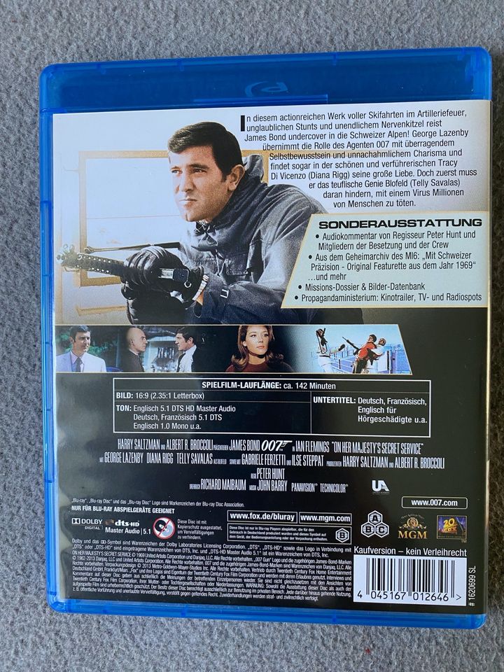 007 Im Geheimdienst ihrer Majestät  George Lazenby Blu Ray wie Ne in Schwerin