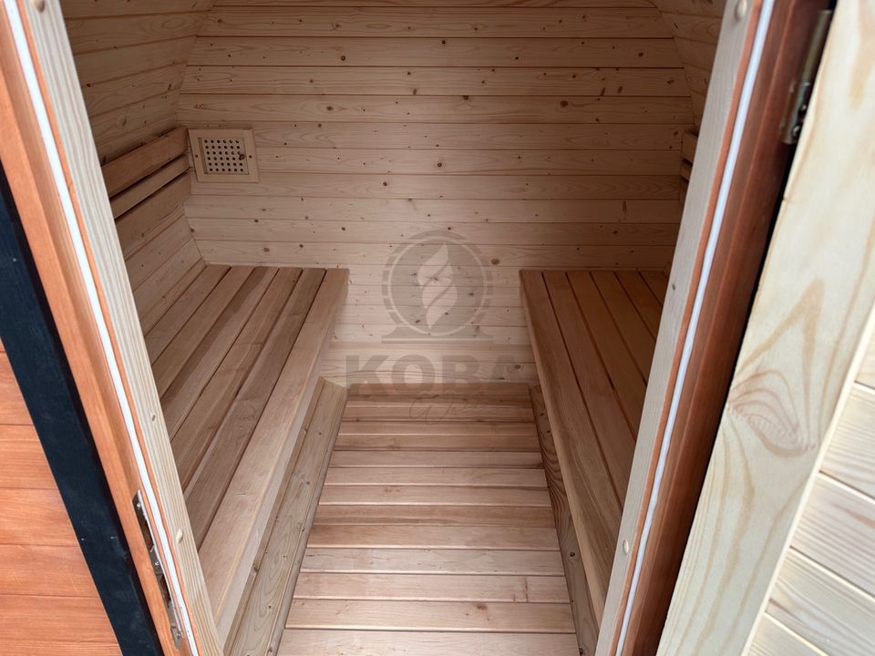 KOBA Fass Sauna Small - Mini | Ø 180 cm Gartensauna isoliert in Eichenzell