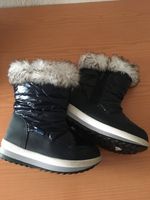 Cortina Winterstiefel Mädchen Gr. 32 dunkelblau, lack, mit Pelz Sachsen - Bärenstein Vorschau