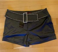 Shorts Satin sexy Strassgürtel anthrazit München - Allach-Untermenzing Vorschau