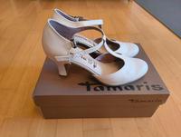 weiße High Heels, Absatzschuhe, Hochzeitsschuhe Leder Tamaris Baden-Württemberg - Plankstadt Vorschau
