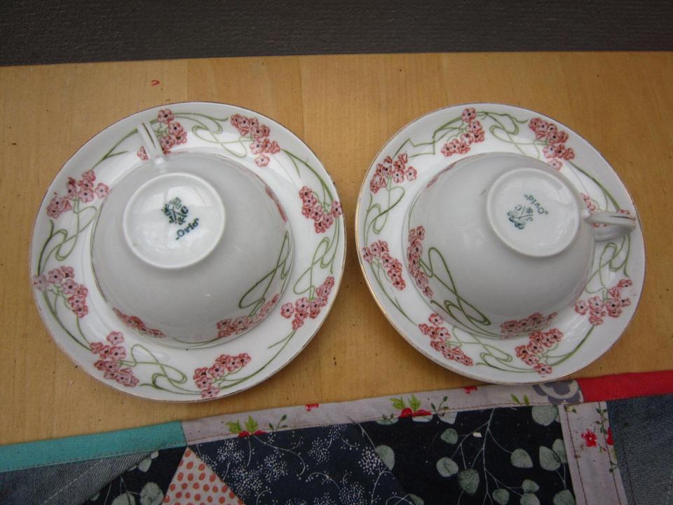 OVID 2 Teetassen Kaffeetassen 150ml vintage zusammen Porzellan in Wandlitz