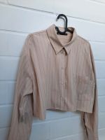 Zara crop Hemd Bluse L 40 beige gestreift versetzte Taschen Bayern - Neu Ulm Vorschau