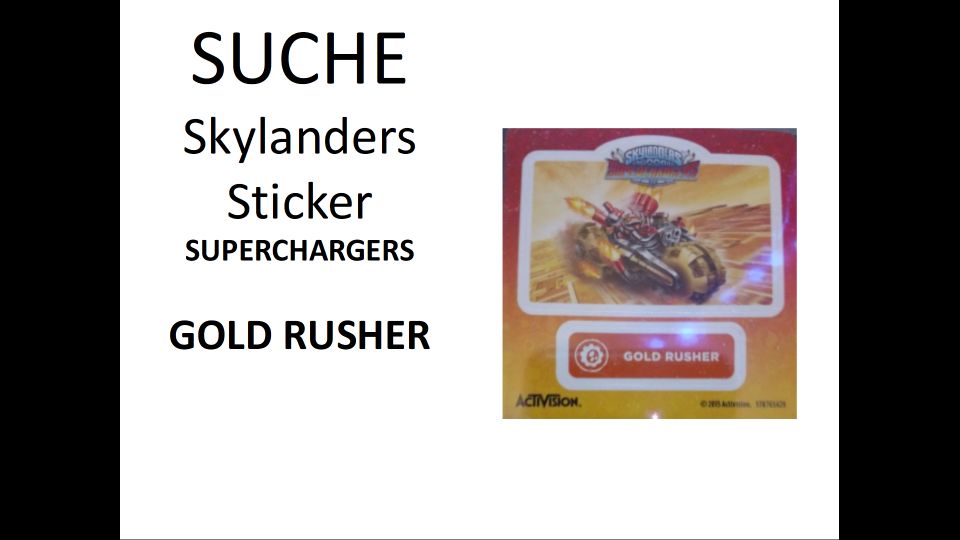 SUCHE Skylanders Sticker, Aufkleber Superchargers, Imaginators in Otzberg