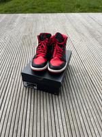 Air Jordan 1 Mid, Black/Fire Red-White Gr. EUR 45 Rheinland-Pfalz - Nieder-Olm Vorschau