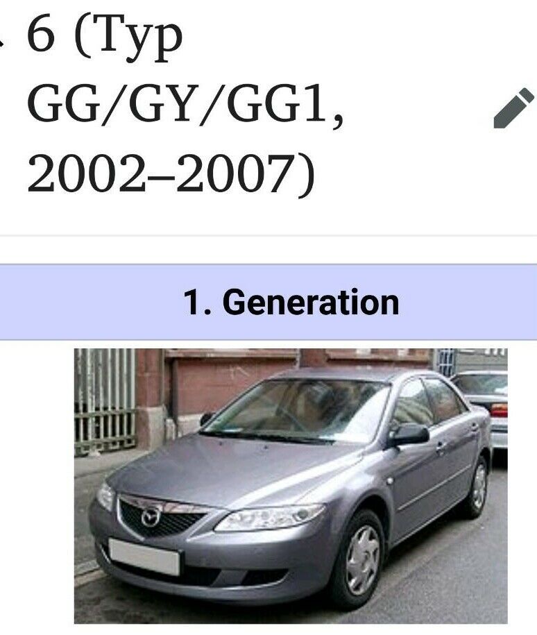 Mazda 6 Bj. 2002-2007 ein Satz Stahlfelgen in Klötze