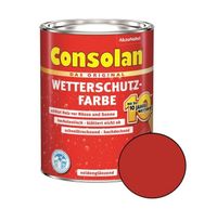 Consolan Wetterschutzfarbe 0,75 L, rot Bayern - Diedorf Vorschau