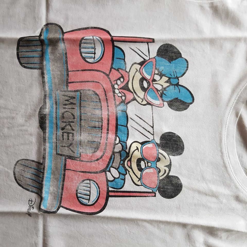 Mickey Mouse Minnie T Shirt weiss Gr.S neuw in Arrach