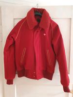 Retro Adidas Jacke in Weinrot - Baseballstyle, selten, 70%Wolle Bayern - Würzburg Vorschau