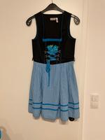 Schwarz / Türkisfarbenes Dirndl inkl. Bluse, Gr. 38 Bayern - Pettstadt Vorschau