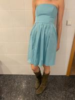 Cocktailkleid Bandeaukleid Zara Türkis XS München - Maxvorstadt Vorschau