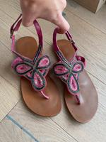 Sandalen ASOS Pantoletten Pink / Perlen 38 Hessen - Dreieich Vorschau