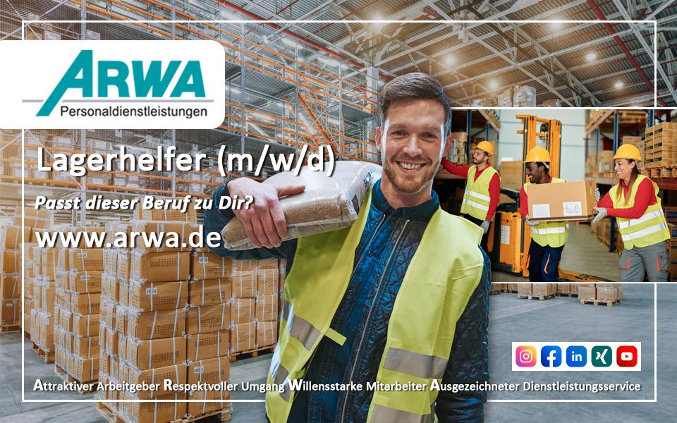 Lagermitarbeiter (m/w/d) in 26215 Wiefelstede in Oldenburg