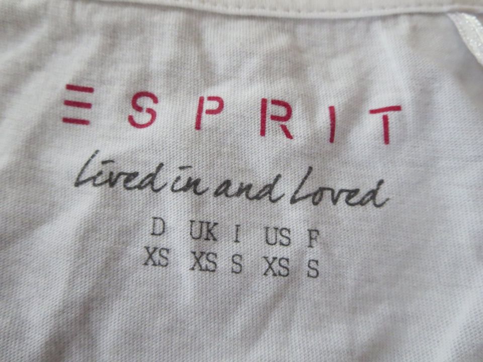 Damenshirt von Esprit Gr. XS neuwertig in Lutherstadt Wittenberg