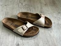 Birkenstock Sandale Madrid Schlappen Gr. 37 schmal nude beige Köln - Lindenthal Vorschau