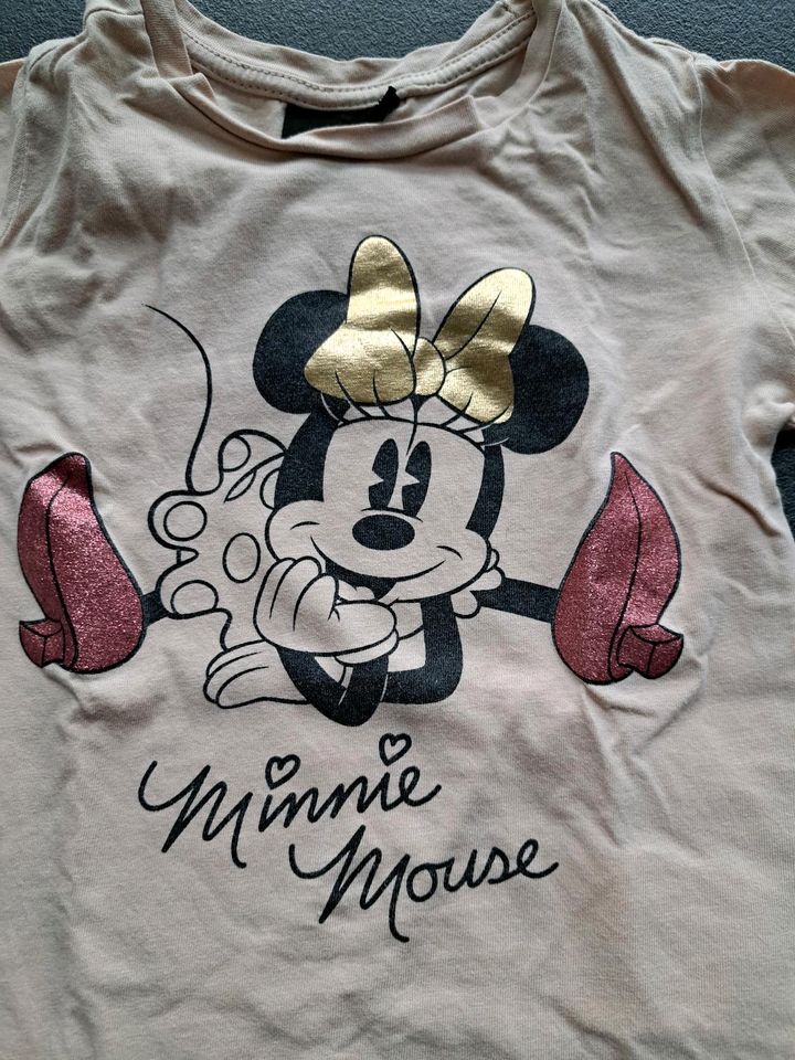 Disney Langarmshirt | Minnie Mouse Longsleeve | Gr.104 in Heroldsbach