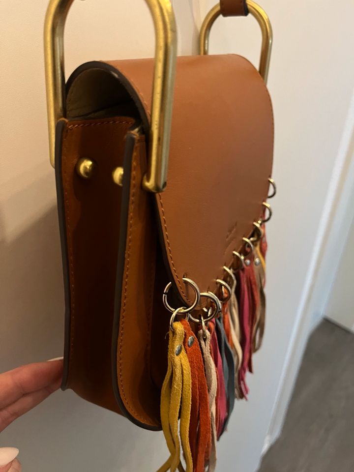 Chloe Handtasche/ Umhängetasche Leder Boho/ Blogger/ Ibiza Style in Dortmund