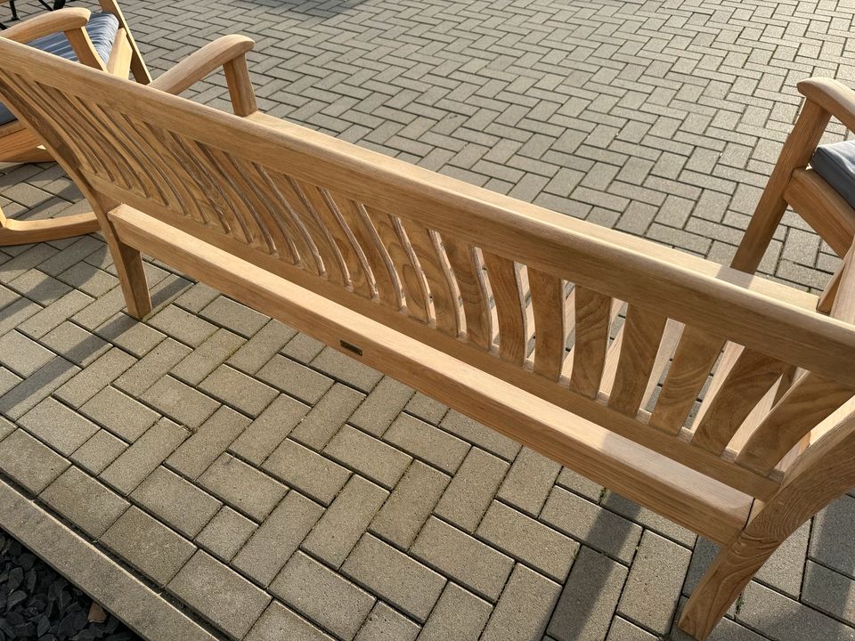 Garpa Lounge Bank Gartenbank Teak 165 cm in Seevetal