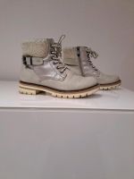 Marco Tozzi Boots  Leder Gr 37 , innen Fell, hellgrau / beige Nordrhein-Westfalen - Siegen Vorschau