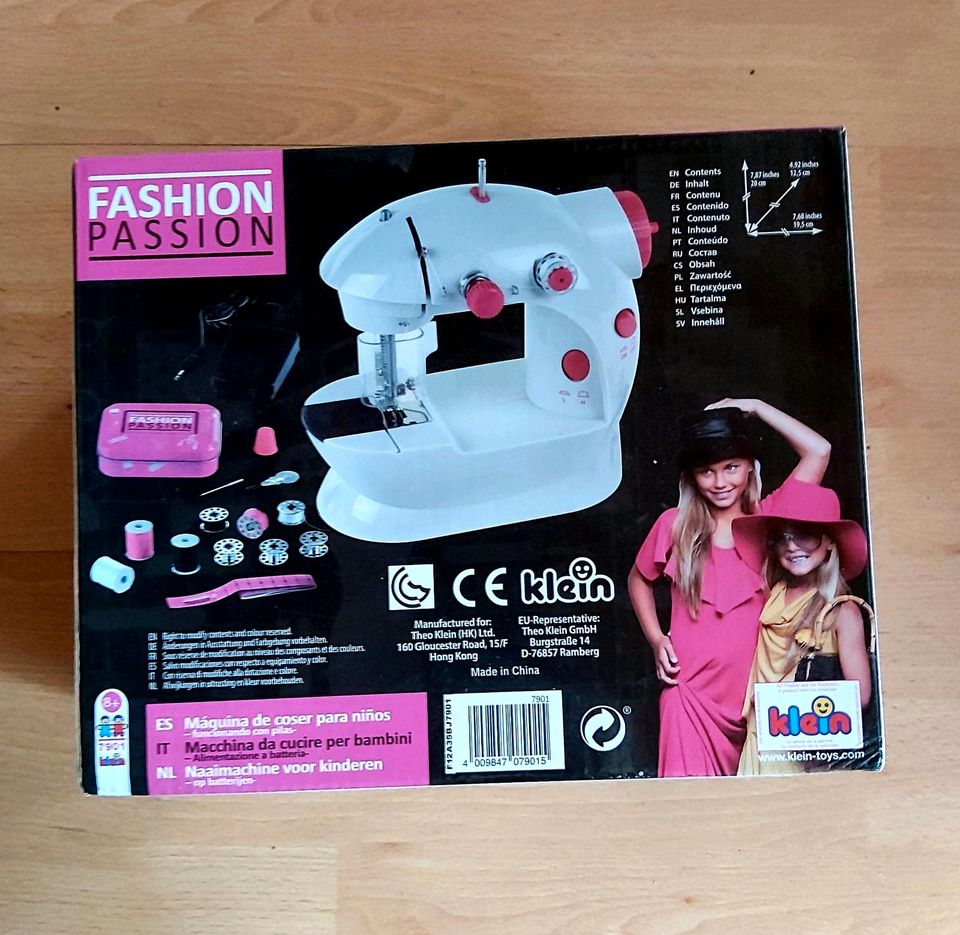 Neu Klein Fashion Passion Kinder-Nähmaschine in Mörfelden-Walldorf