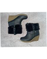 Anna Field Stiefeletten Wedges Keilabsatz Schwarz Fell 37 Berlin - Charlottenburg Vorschau