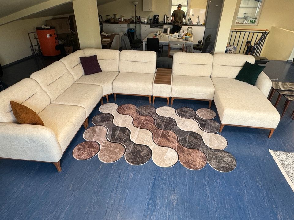 (Viola Puzzle Ecksofa – indiv. Couch-Sofa Relax und Bett Funktion im Wohn- oder Gästezimmer. Gestalten Sie Ihr Ecksofa ganz nach Ihren Wünschen. Preise und Maße Siehe Bilder. QMLager QM Lager in Ursensollen