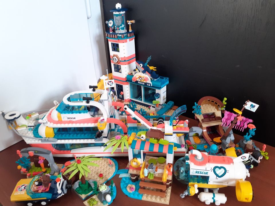 Lego Friends Rescue Leuchtturm, Schiff, U-Boot Konvolut 41380,... in Darmstadt