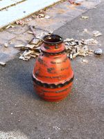 Vintage Carstens Tönnieshof Vase 7322-30 Rot Schwarz Fat Lava MCM Niedersachsen - Braunschweig Vorschau