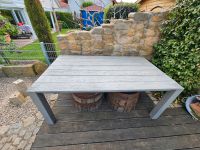 Terrassentisch Holz grau rechteckig 180 x 100 Outdoor Tisch Rheinland-Pfalz - Erpolzheim Vorschau