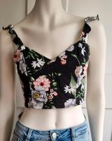 H&M Divided Cropped Top, Blumenmuster Baden-Württemberg - Rheinfelden (Baden) Vorschau