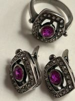 Russische Silber Schmuck mit Steinen . Nordrhein-Westfalen - Willich Vorschau