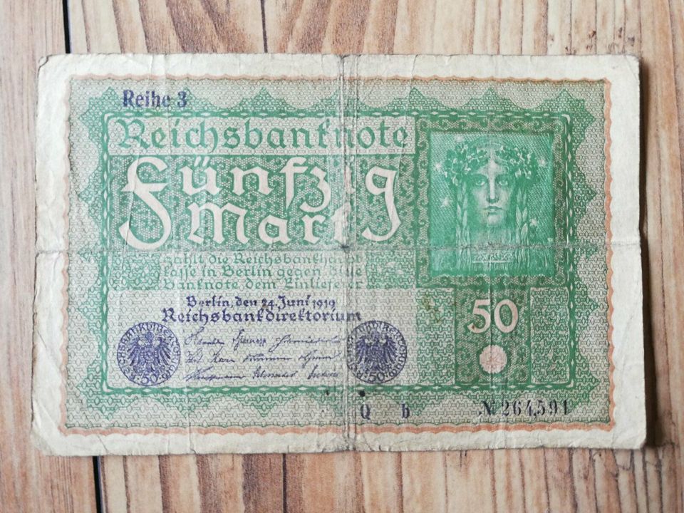 Alte Geldscheine, verschiedener Jahrgänge aus Deutschland 2/2 in Weißbach