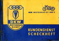 DKW RT 200 /2 KD-Scheckheft - blanko ohne Einträge Geschenk Baden-Württemberg - Schopfheim Vorschau