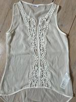 Only Oberteil top Größe 36 S M transparent weiß Bayern - Schierling Vorschau