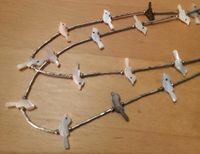 Halskette Silber, Perlmutt, Vögel ca.60cm lang Hessen - Selters Vorschau