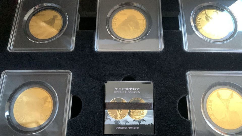 Goldmünzen 999er /40mm Konvolut in Sammelbox NEU mit Zertifkaten in Zützen
