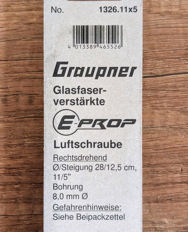 NEU Graupner Elektro-Prop Luftschrauben 1326.11X5L und 1326.11X5 in Basdahl