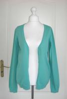 Cardigan Feinstrick Strickjacke Baumwolle grün 40 42 Hessen - Großenlüder Vorschau