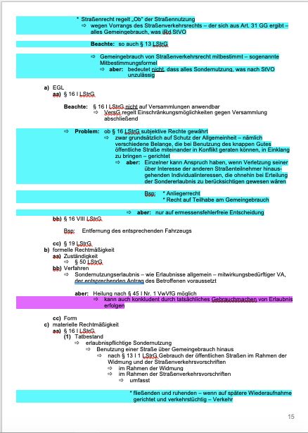 Examenskarteikarten Jura für alle 3 Rechtsgebiete in Mannheim