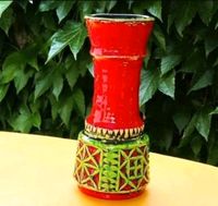 Vase Keramik rot grün, Mid Century, außergewöhnlich Sachsen - Wiedemar Vorschau