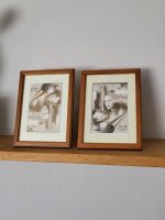 Zwei alte Bilderrahmen vintage retro antik Hochzeitsdeko Holz Nordrhein-Westfalen - Heek Vorschau