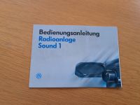 VW Radio Bedienungsanleitung Radioanlage Sound 1 Oldtimer Bayern - Nordheim am Main Vorschau