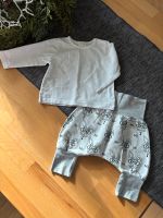 Set Hose handmade Langarmshirt pusblu Gr. 56 weiß grau Pumphose Bayern - Lutzingen Vorschau