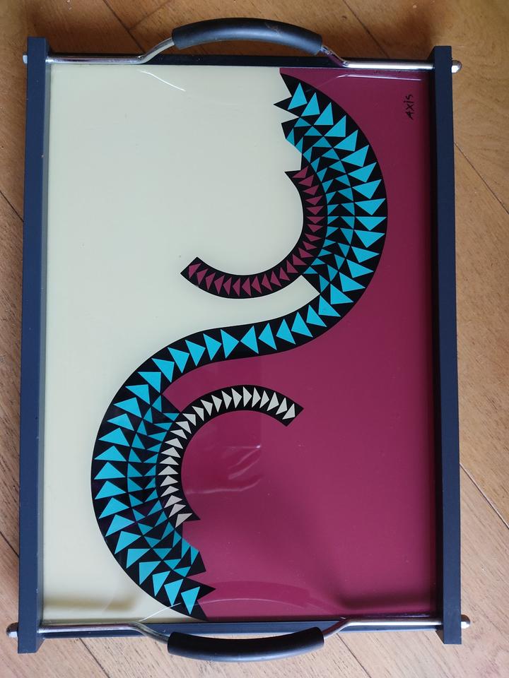 AXIS Serviertablett design Tablett pop art Glas Deko Dekoration in Kiel