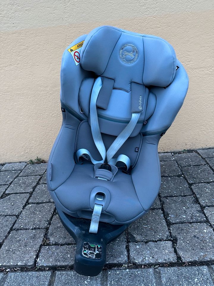 Kindersitz Reboarder Basis Cybex Sirona S i-Size grey Grau 360° in Barbing