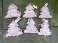 6 Stück Tilda XL Weihnachtsbäume Stoff, weiß pink, neu Niedersachsen - Jesteburg Vorschau